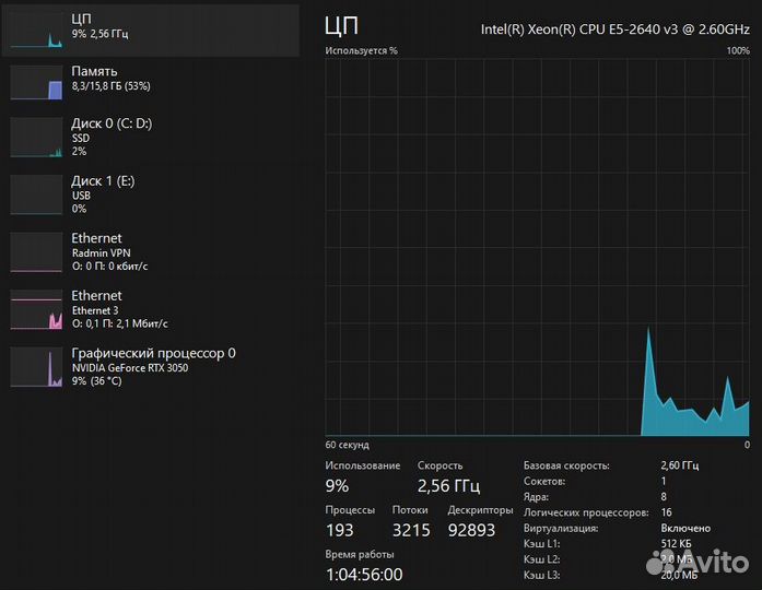 Игровой пк с RTX 3050