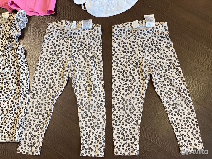 Летняя одежда для двойни (девочки), р. 86