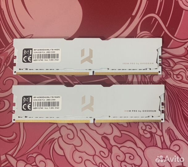 Goodram iridium pro ddr4 3600 Mhz 2x8 gb