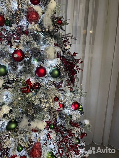 Елка искусственная литая заснеженная