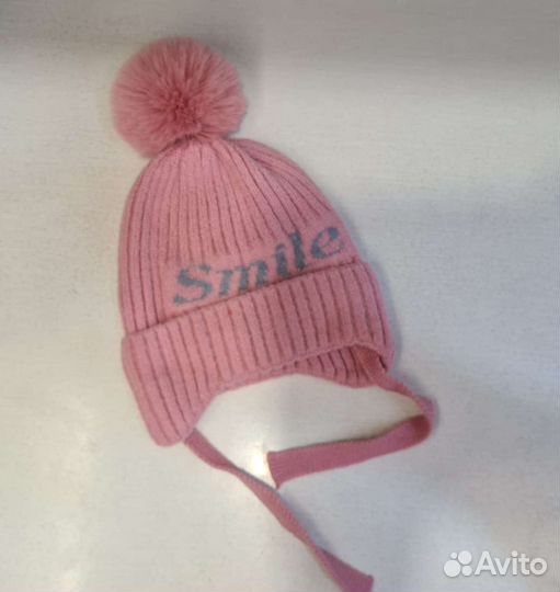 Шапка на девочку 2-3г