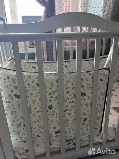 Детская кровать с маятником и ящиком Гандылян