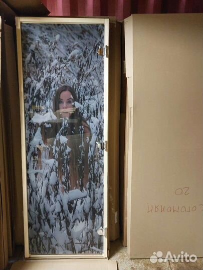 Дверь для сауны стеклянная