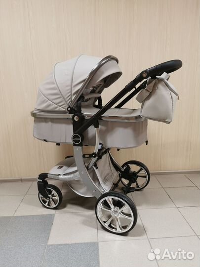 Коляска Luxmom 608 3в1 экокожа