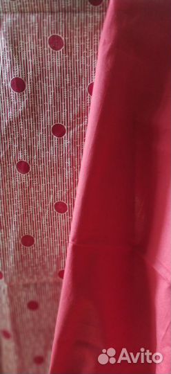 Ткань ситец красный, бордовый