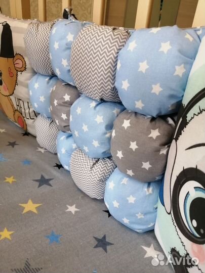 Бортики для детской кроватки новые