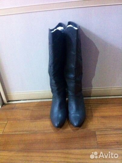Сапоги кожанные зимнее