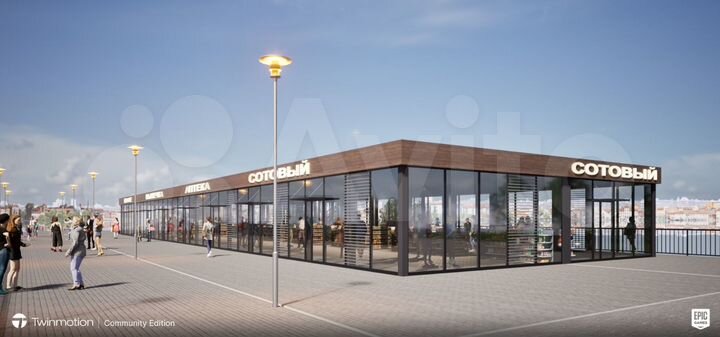 Торговая площадь, 40 м²