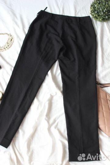 Брюки зауженные черные New Look