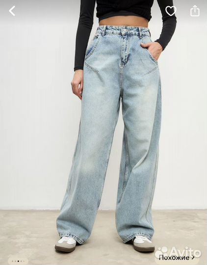 Джинсы багги