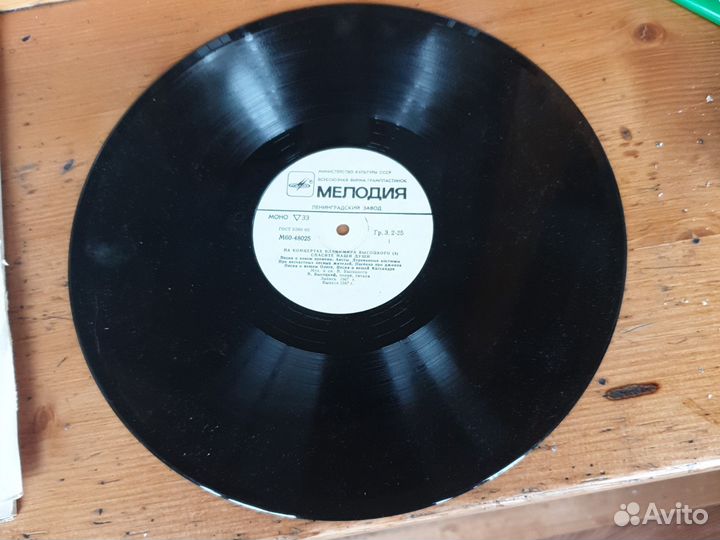 Пластинка Владимир Высоцкий