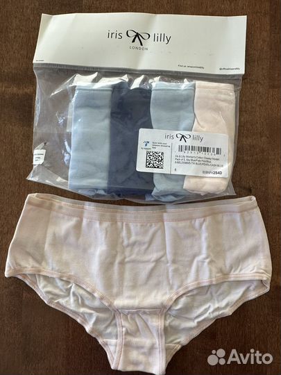 Новые трусы р. 42 (uK 8). Хлопок. Iris lilly
