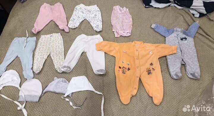 Детские вещи с рождения до 4-х месяцев