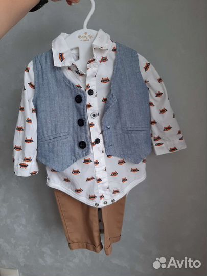 Костюм на мальчика тройка, 68-74см