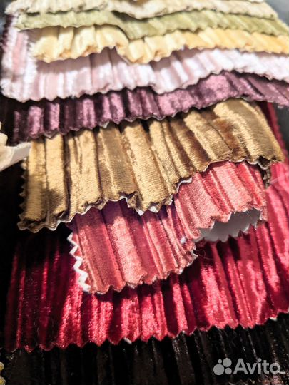 Лоскуты бархатной ткани