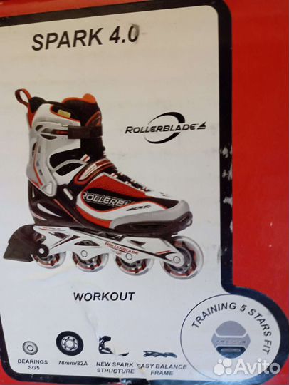 Ролики rollerblade Spark 4.0 42 размер