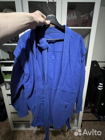 Куртка для самбо синяя