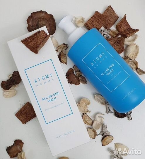 Шампунь и гель для душа 2 в 1 для мужчин от Атоми