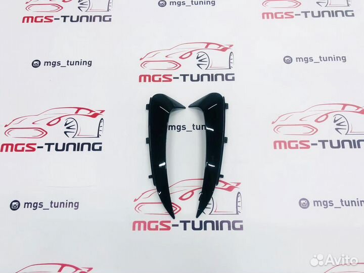 Плавники в задний бампер на C-Coupe C205