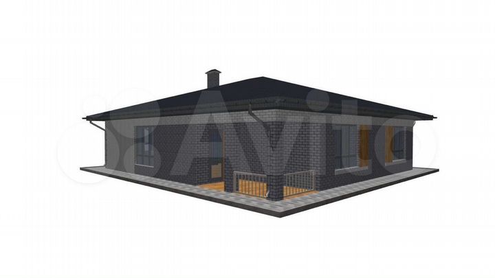 Коттедж 155 м² на участке 7,5 сот.