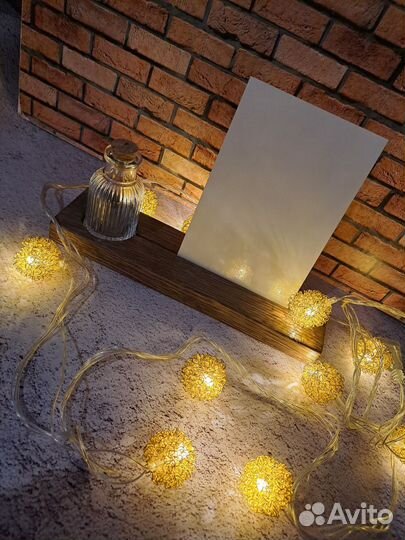 Новая фоторамка подарок натуральное дерево