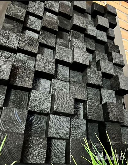 Картина из брусков