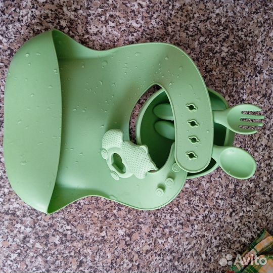 Силиконовая детская посуда