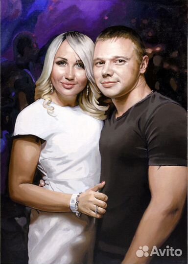 Портрет от профессионального художника по фото на