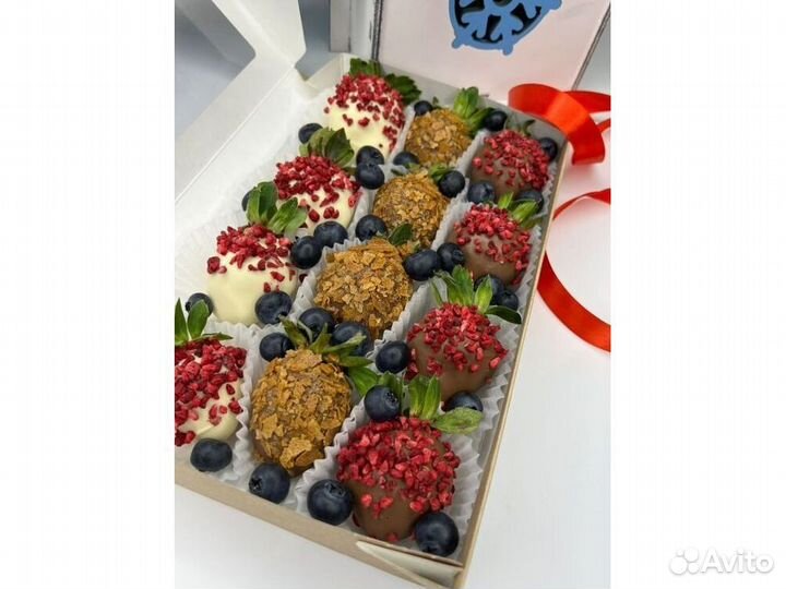 Клубника в шоколаде клубничный букет подарок KLL-8698