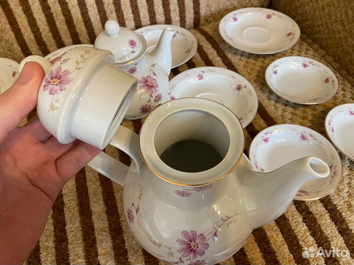 Набор советской посуды, фарфор из гдр кольдиц