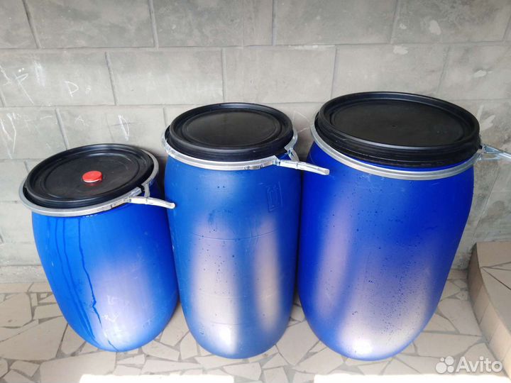 Бочки пластиковые, металлические