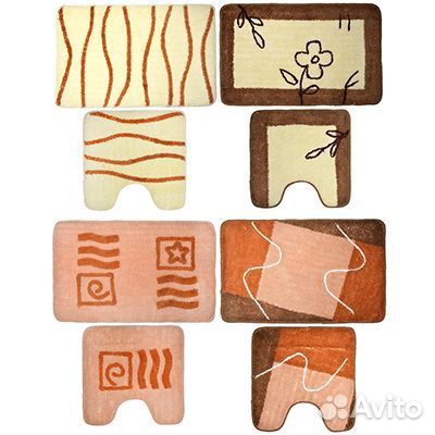 Vetta Набор ковриков 2шт для ванной и туалета