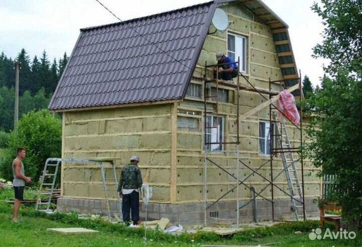 Фасадные работы, утепление домов, сайдинг