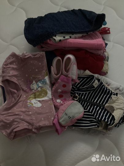 3 пакета вещей на девочку 0-18 месяцев