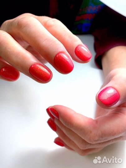 Маникюр гель-лак наращивание