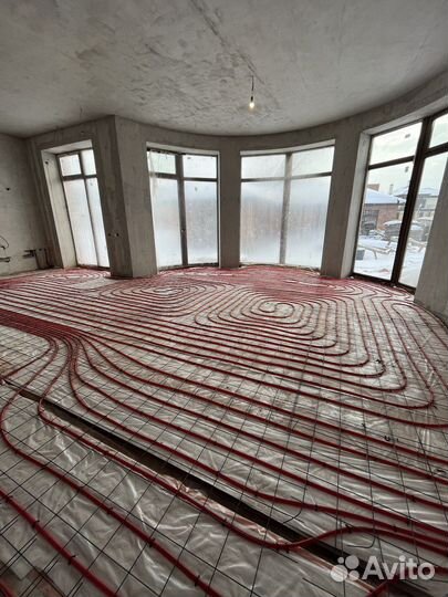 Полусухая стяжка пола за 1 день