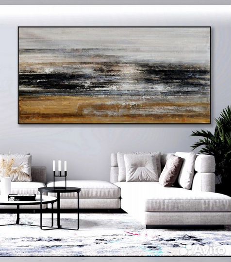 Картина маслом красивая абстракция