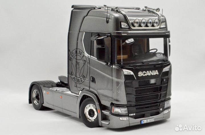 1/18, Scania V8 730 S Тягач Urban Gray, Nzg