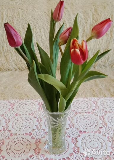 Хрустальная вазочка для цветов СССР