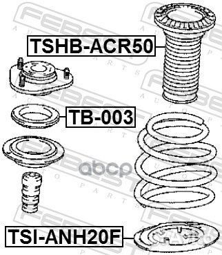 Проставка пружины нижняя tsianh20F Febest