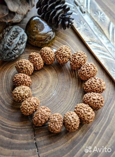 Мужской браслет из рудракши 8, 9, 10 ликов