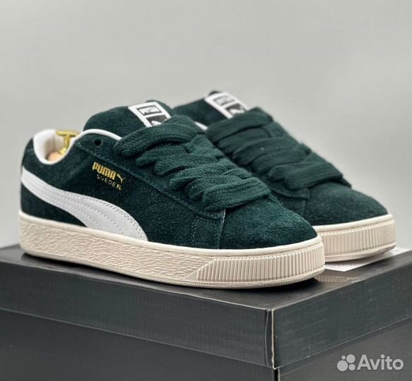 Элегантные Puma Suede XL Зеленые