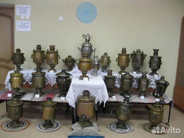 Самовары дровяные на углях,поднос в подарок