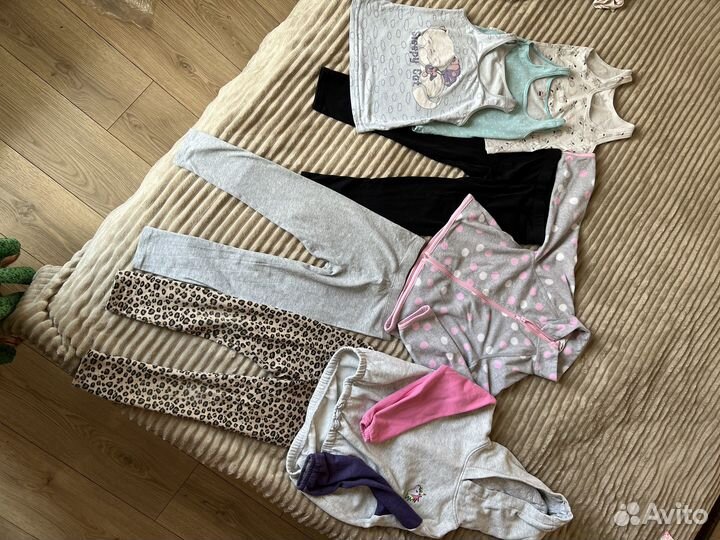 Детские веши пакетом на девочку 5-6 лет 116см