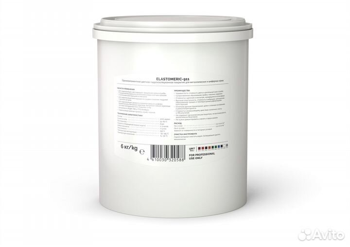 Мастика по металлу 6кг., Elastomeric-911