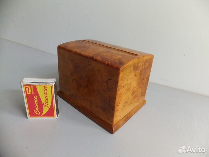 Старинная Сигаретница Карельская Береза