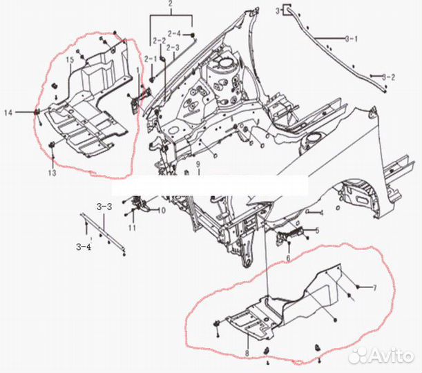 Пыльник бампера Lifan Solano Солано 620