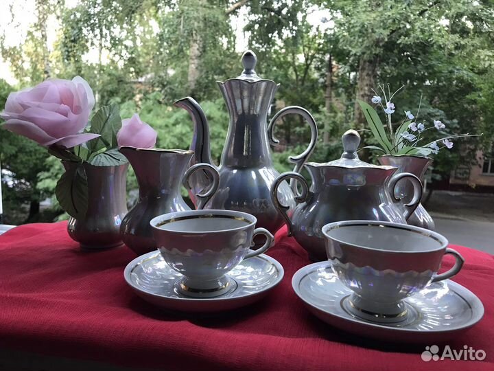 Кофейный сервиз СССР Перламутровый
