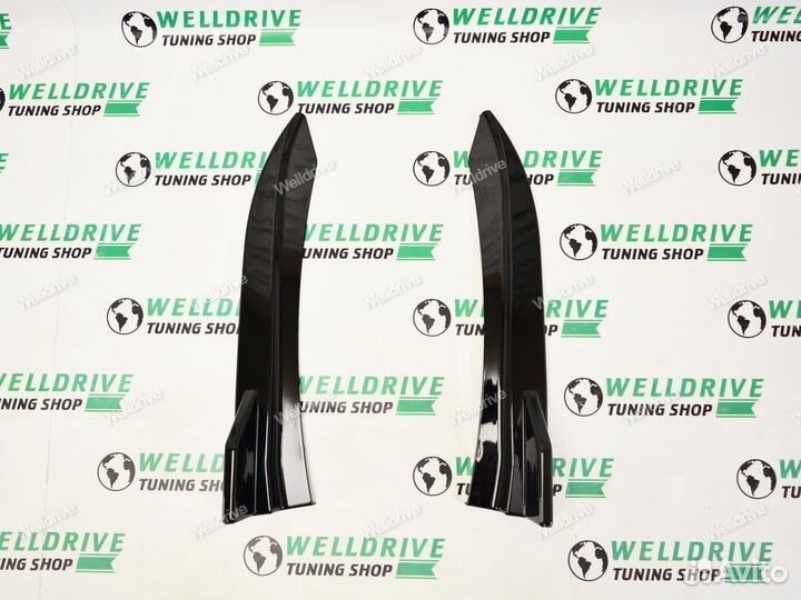 Лезвия задние с плавниками BMW 3 F30 черные