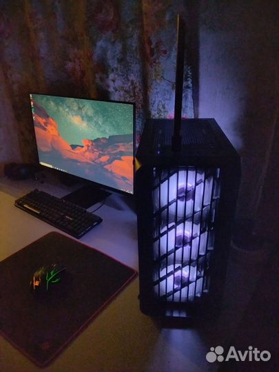 Игровой компьютер с монитором полный комплект